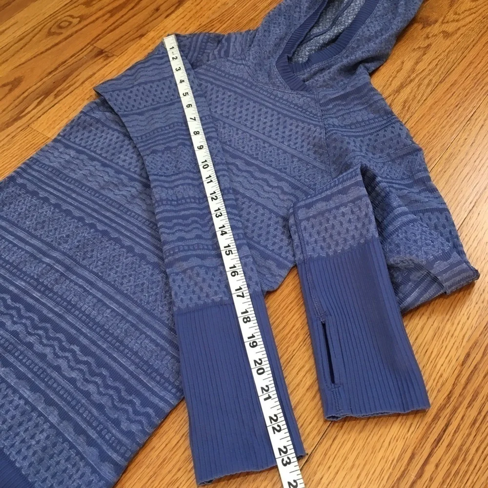 Lululemon Rest Less Gatsby Blue Long Sleeve Hoodie